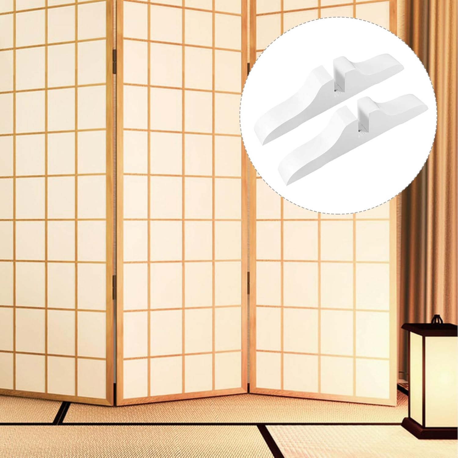 Folding Room Divider Stand Wooden Privacy Screen Panel Feet F414448