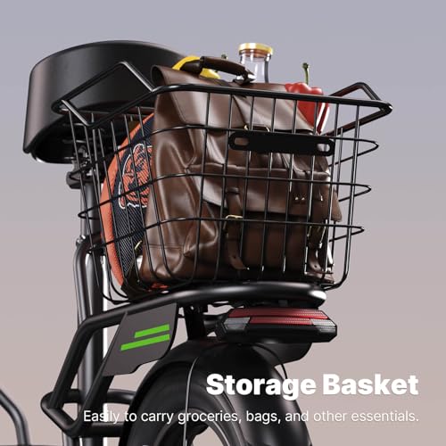 Electric Scooter for Adults, 28 Miles Range, 14'' Fat Tire, with Turn Signals L38069