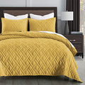 HORIMOTE HOME Quilt Set King Size Beige Bedspread, Modern Style Quilted Clouds Pattern Soft Coverlet Set Lightweight Microfiber Quilted Bedspread for All Season