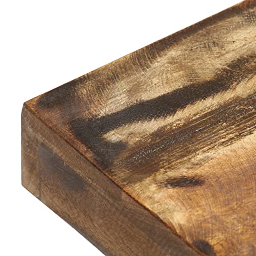 Solid Reclaimed Wood & Steel Bench - Industrial Style Indoor/Outdoor Seat F3473