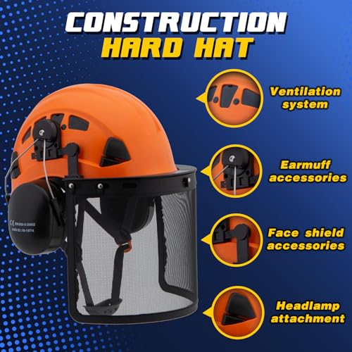 Vented Safety Helmet with Chin Strap for Construction and Climbing H240