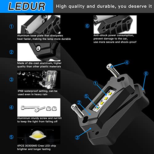 Rock Lights White 16 Pods 540LM 64LED for Offroad Trucks UTV Boat L89383