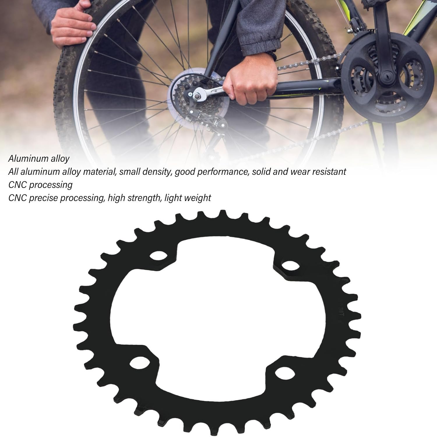 Bicycle Chainring, 104 BCD 36T Narrow Wide L96867
