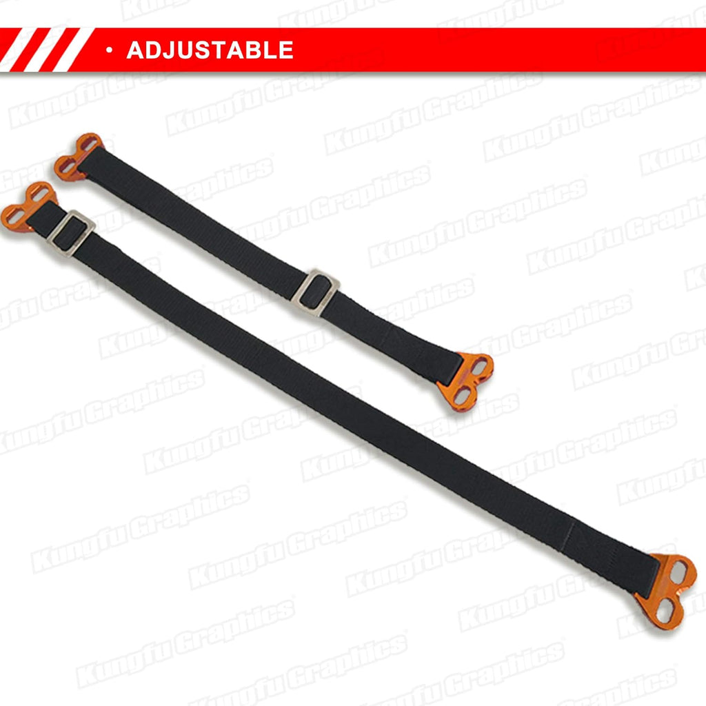 Adjustable Rescue Strap for Dirtbikes Motocross Enduro, Orange L126277
