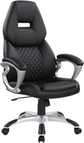 Coaster Furniture Office Chair Black Faux Leather Polyurethane 801296