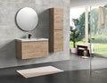 Castle White Oak Bathroom Floating Vanity with Countertop and Sink (72"" W), Yellowish