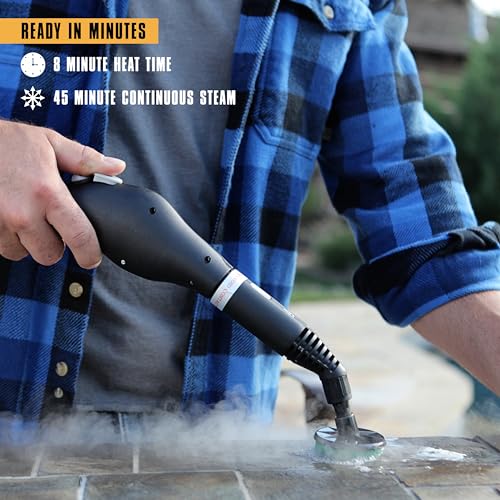 Handheld Steam Cleaner with 11 Accessories for Home, Tile, Grout, and Car Detailing K2885