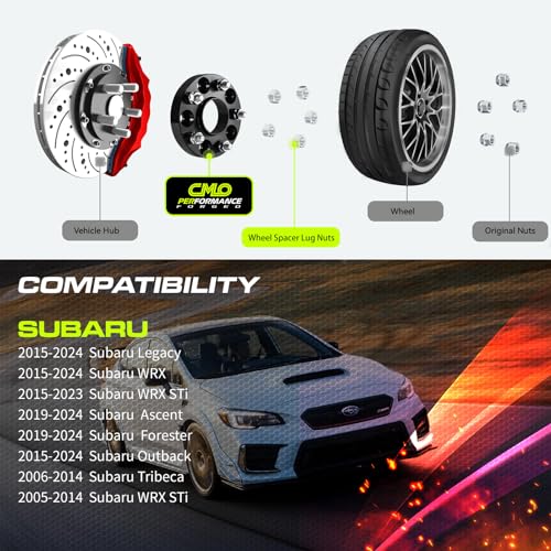 20mm Hubcentric Wheel Spacers 5x114.3 for Subaru Models S25003
