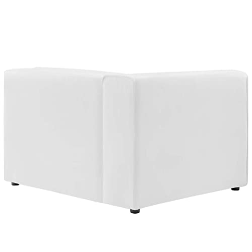 Vegan Leather 5-Piece Sectional Sofa, White P63544