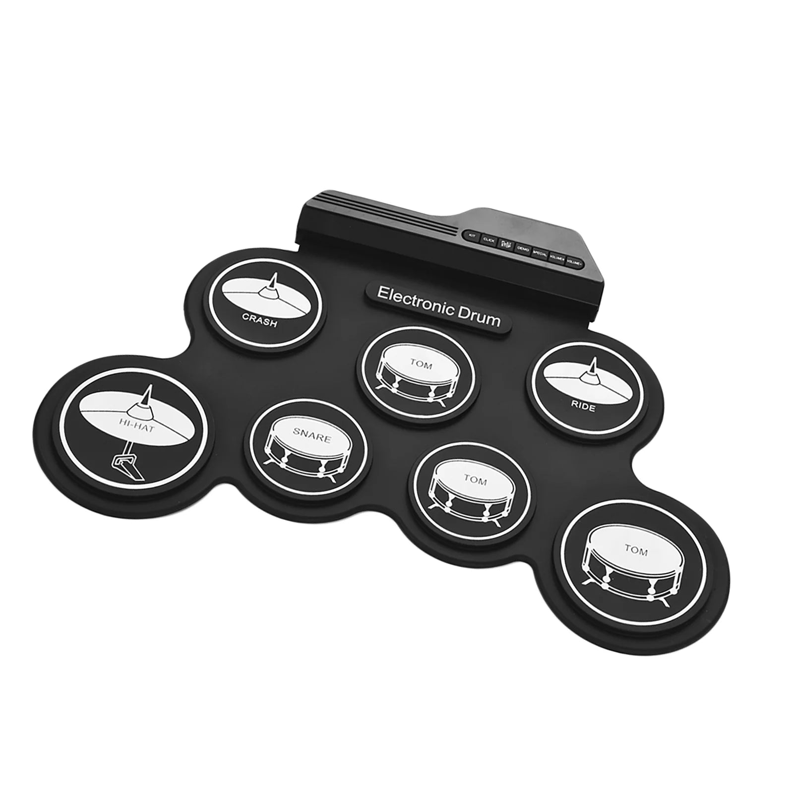 USB Roll-Up Electronic Drum Kit with 7 Pads and Sticks S614