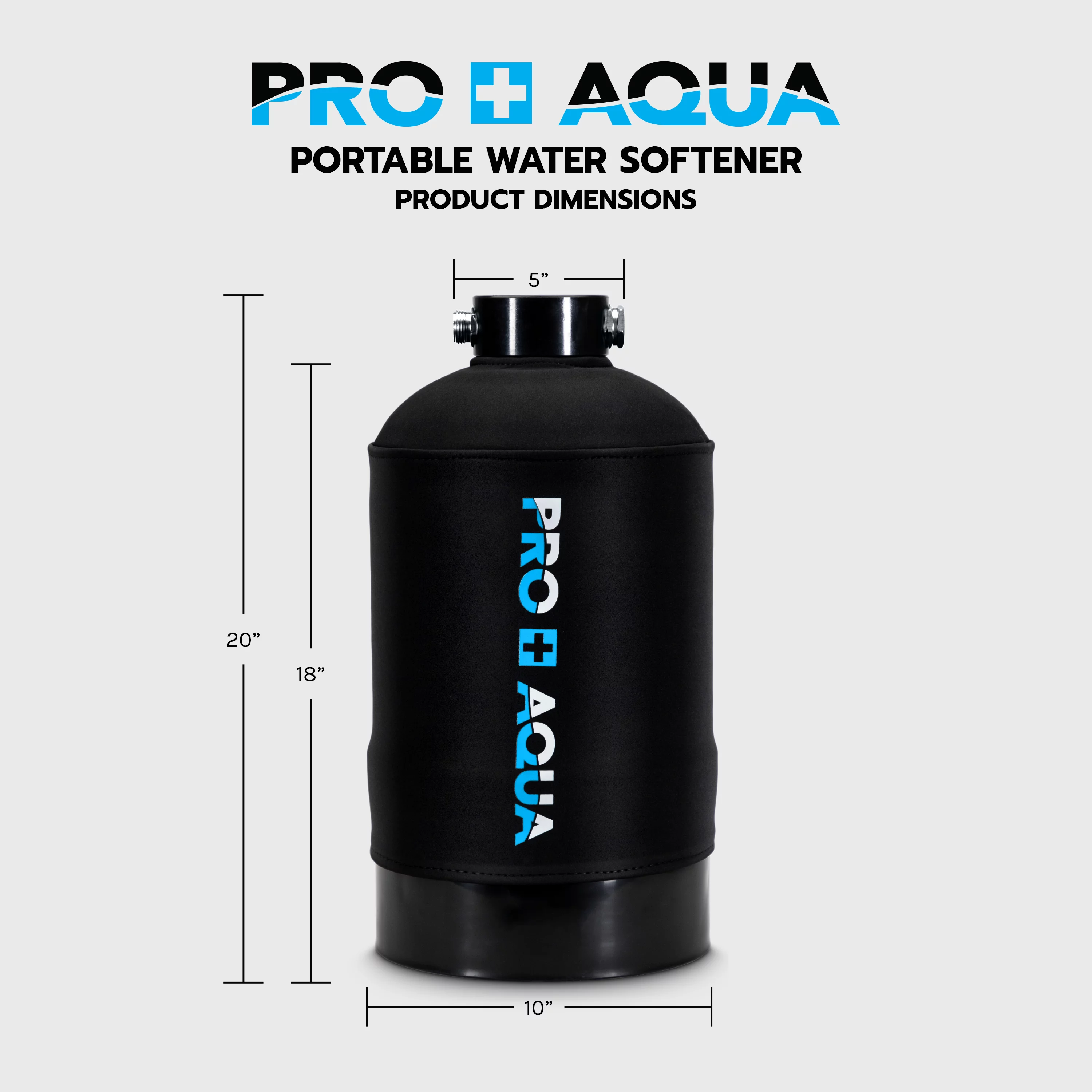 Portable RV Water Softener, 16,000 Grain, Pre-filled Resin O366