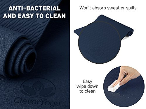 Extra Thick Yoga Mat for Joint Protection, Non Toxic, Non Slip D2758