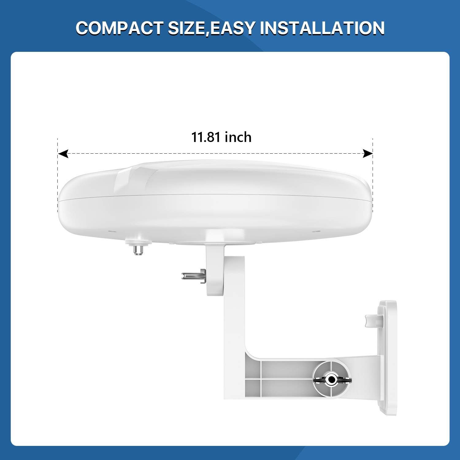 Outdoor TV Antenna Amplified Long Range 4K UHF VHF N795