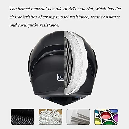 Motorcycle Bluetooth Helmet Full Face Modular Dual Visors O714