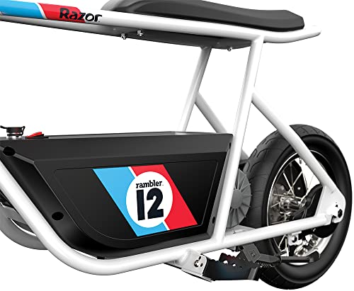 24V Electric Minibike with Retro Style, 12" Air-Filled Tires Z9951
