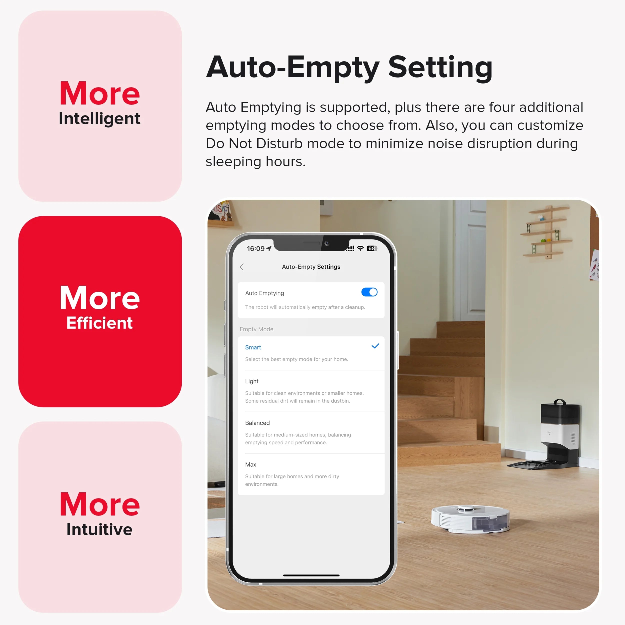 Robot Vacuum and Mop with Self-Emptying and LiDAR Navigation T396