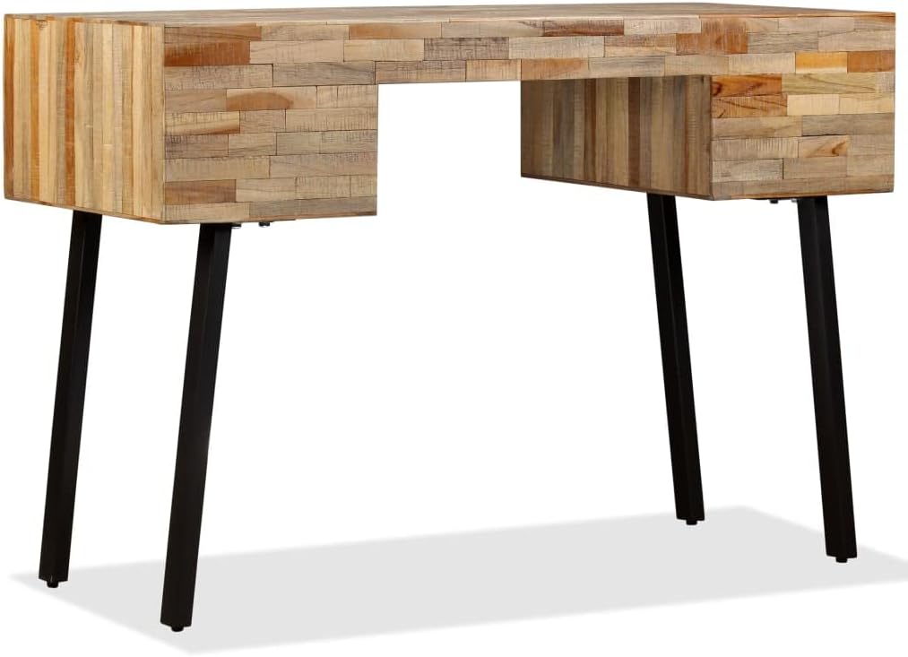 Solid Wood Writing Desk with 4 Drawers L529