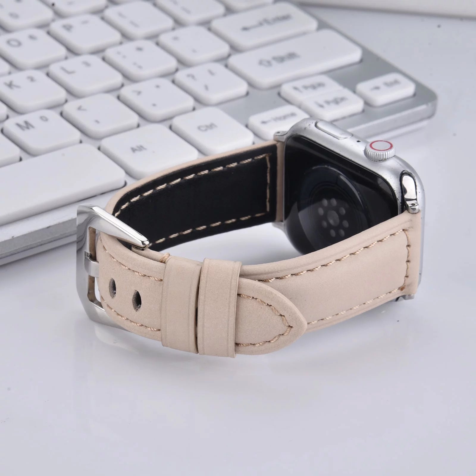 Genuine Leather Watch Band for 49mm 44mm 45mm 42mm J236