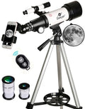 70mm Aperture 400mm AZ Mount Refracting Telescope for Kids Beginners with Carry Bag Y259