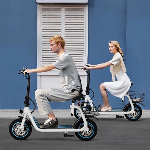 Electric Scooter for Adults, Foldable, 450W Motor, 12" Pneumatic Tire, Dual Disc Brake D9923