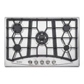 30" Inch  Propane Gas Cooktop, 5 Burner Built-in Stainless Steel Gas Stove Top, LPG/NG Dual Fuel Auto Ignition Gas Hob, Include Gas Pressure Regulator (AHT30IN20S-SD)