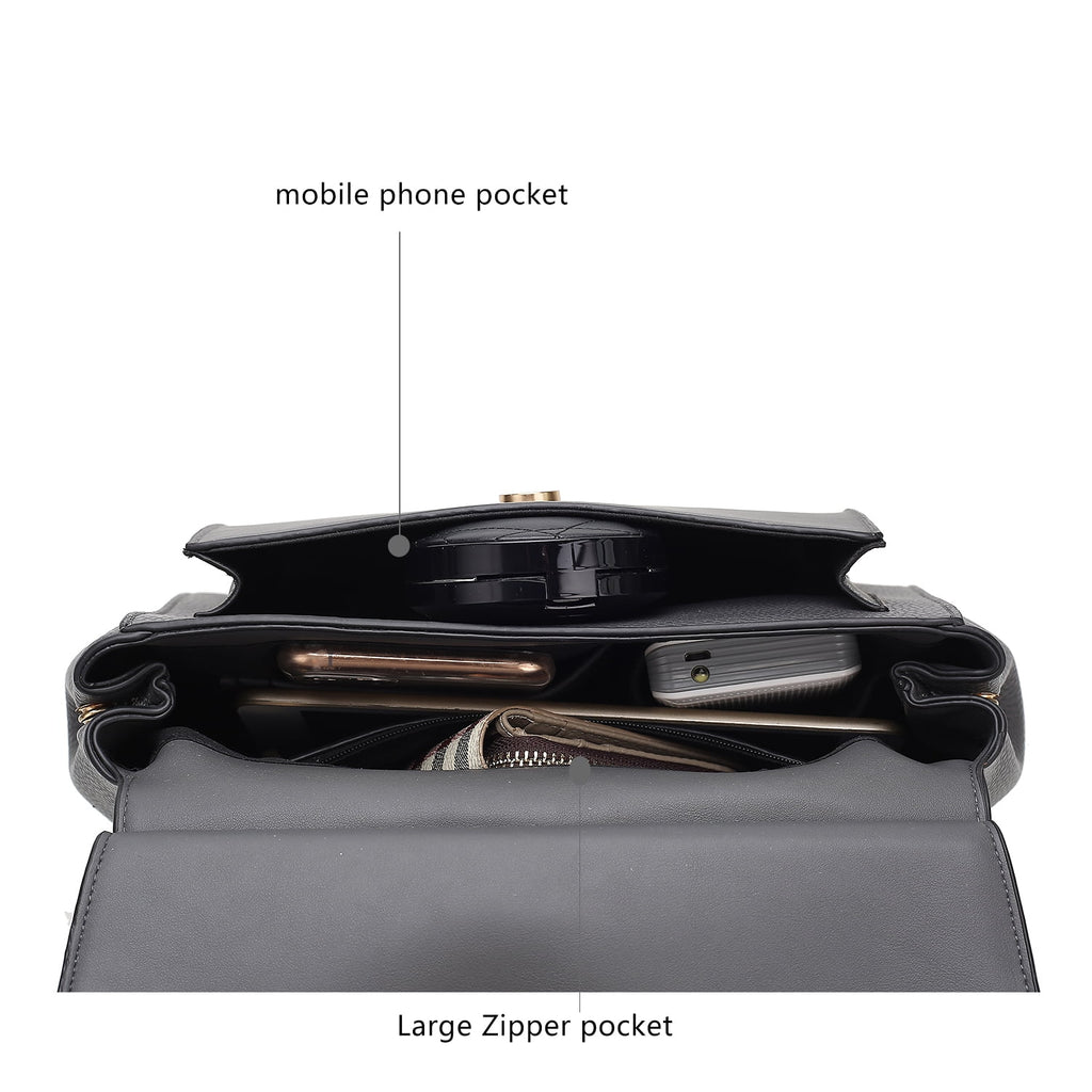 Vegan Leather Women's 3-in-1 Satchel Backpack Crossbody O301107