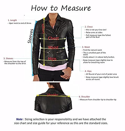 Women Leather Lambskin Motorcycle Jacket C77275