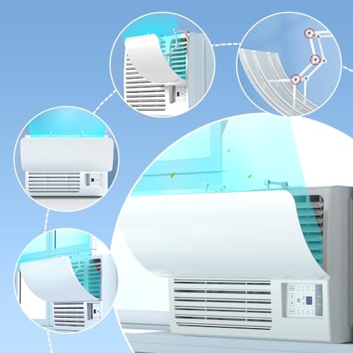 Window Air Conditioner Deflector, Adjustable Vent Deflector for Wall Units C3875