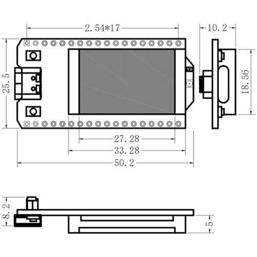 ESP32 LoRa V3 Development Board with 3000mAh Battery and 915MHz Antenna I456