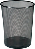 Office Depot Metro Mesh Wire Wastebasket, Black, 22351