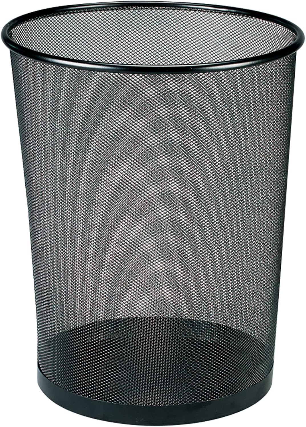 Office Depot Metro Mesh Wire Wastebasket, Black, 22351
