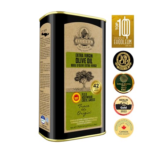 Extra Virgin Olive Oil, Cold Pressed, Single Origin, 1 Liter Tin T119