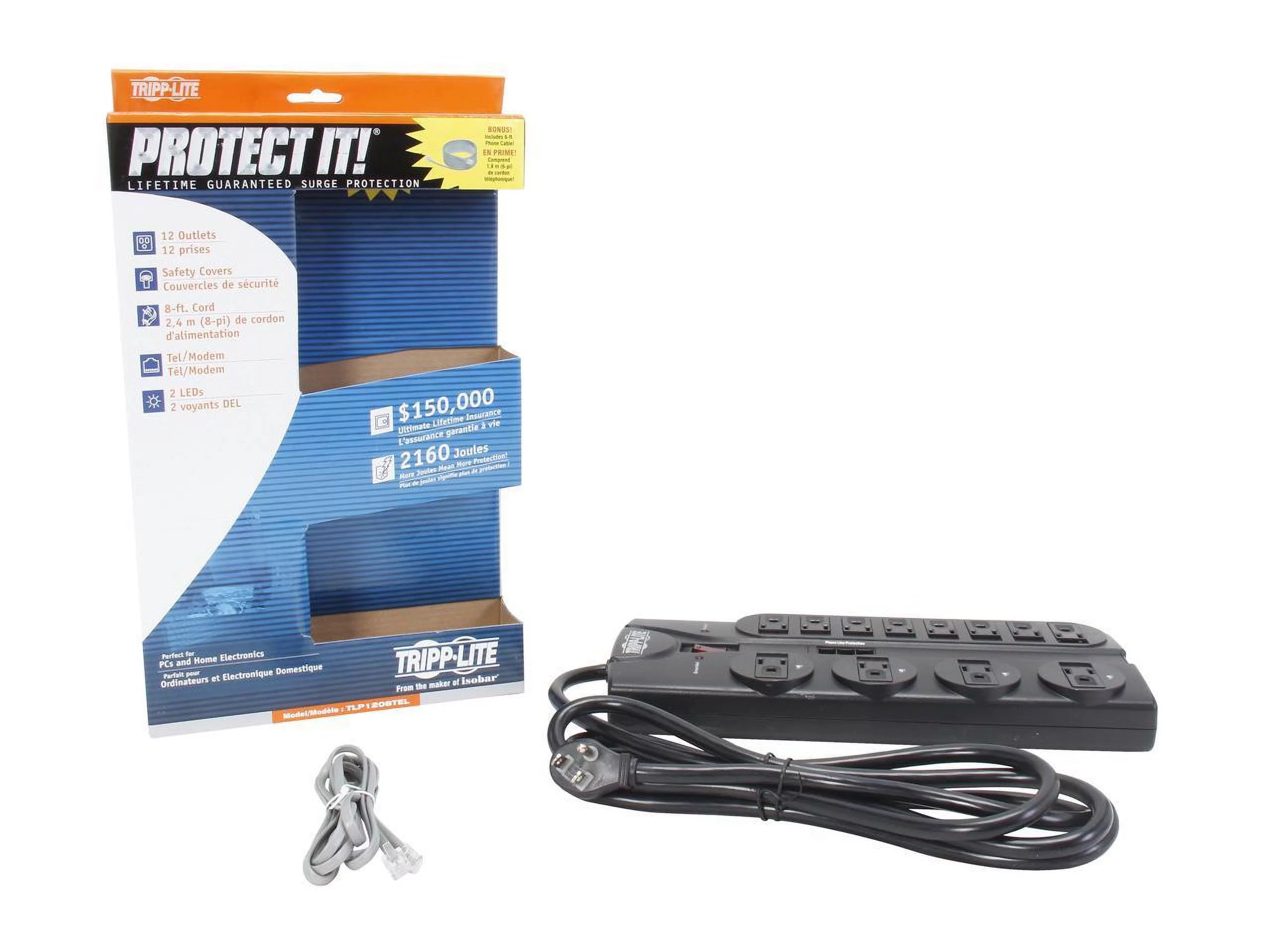 12-Outlet Surge Protector with 8-Foot Cord R7861