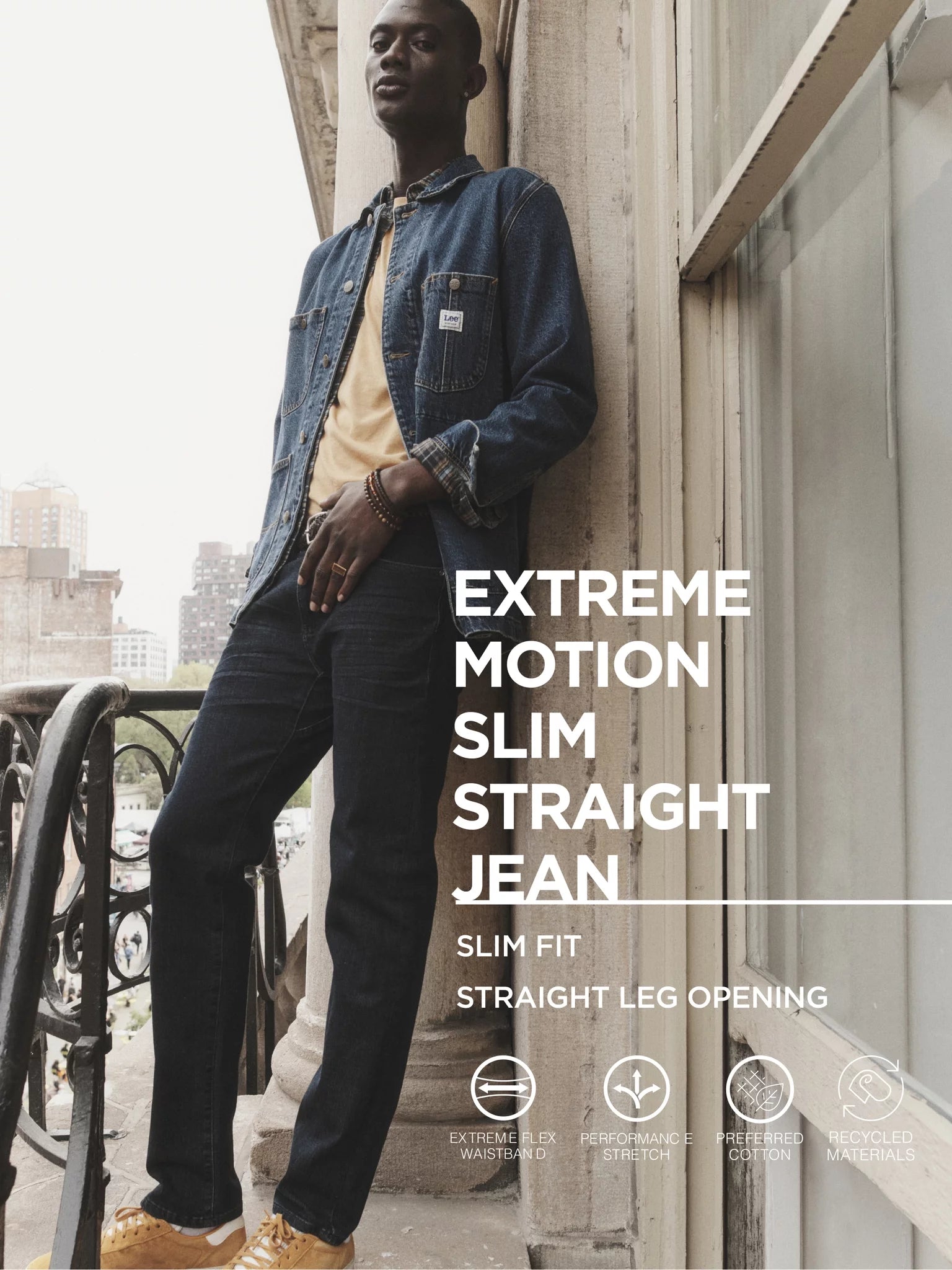 Men's Slim Straight Jean with Flex Waistband G521