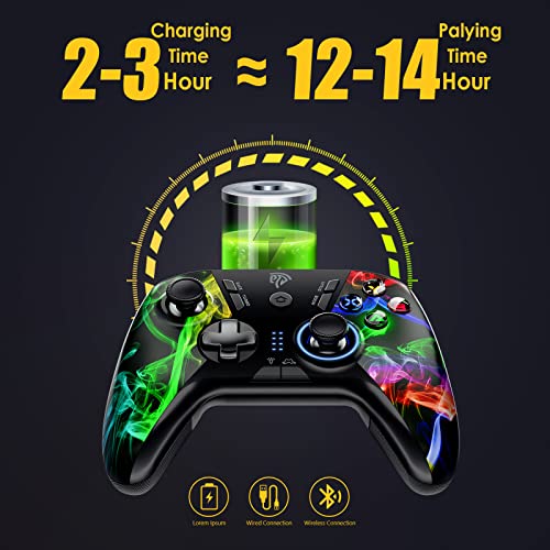 Wireless Gaming Controller with RGB Backlit and Hall Effect Sticks A3433