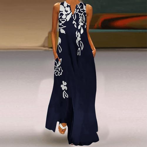 Sleeveless Maxi Dress with Pockets Z24927