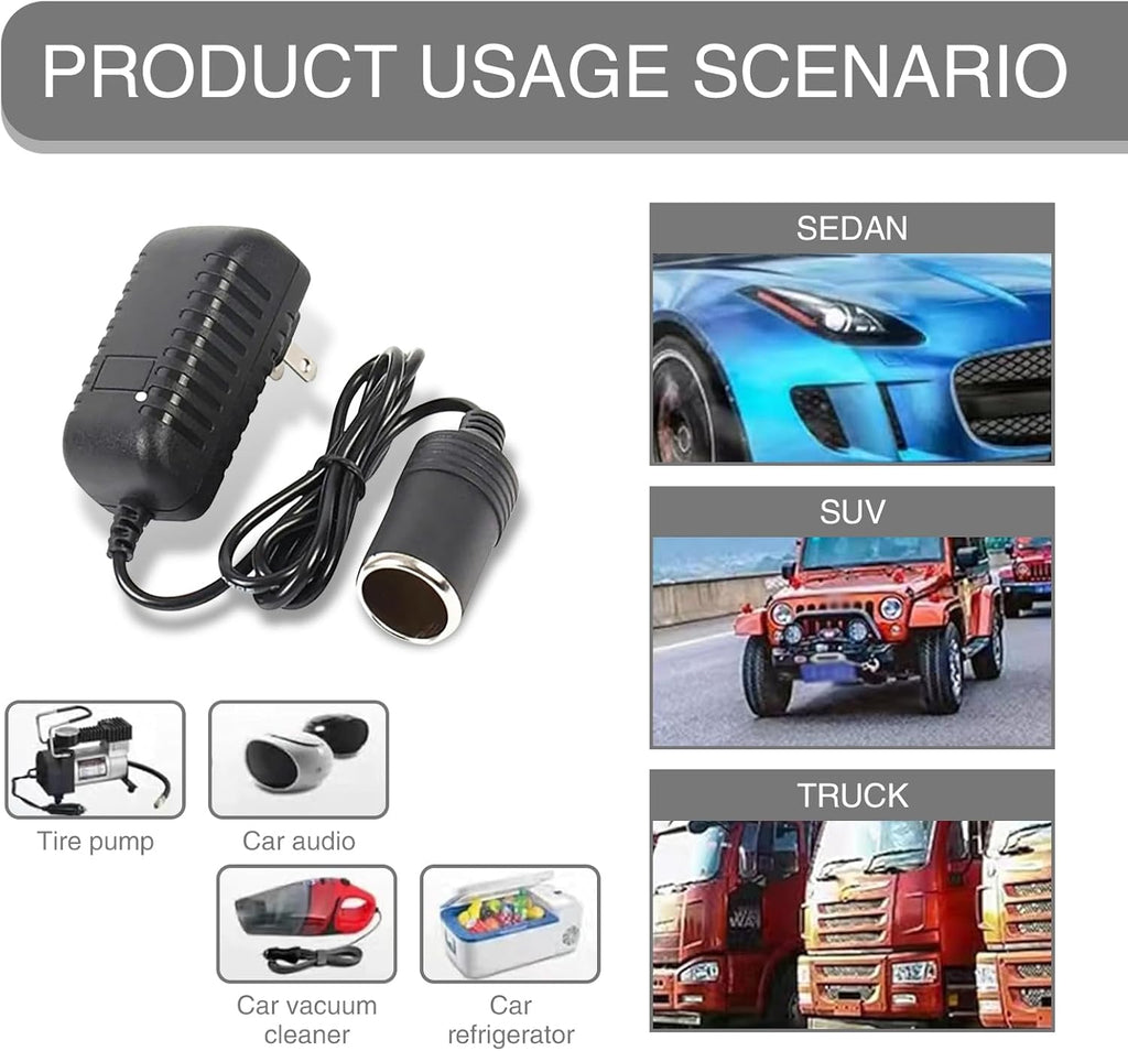 Car Cigarette Lighter Socket Replacement with Power Adapter R32104