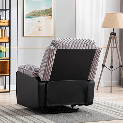 Recliner Chair with Remote Control and Side Pockets, Brown N573