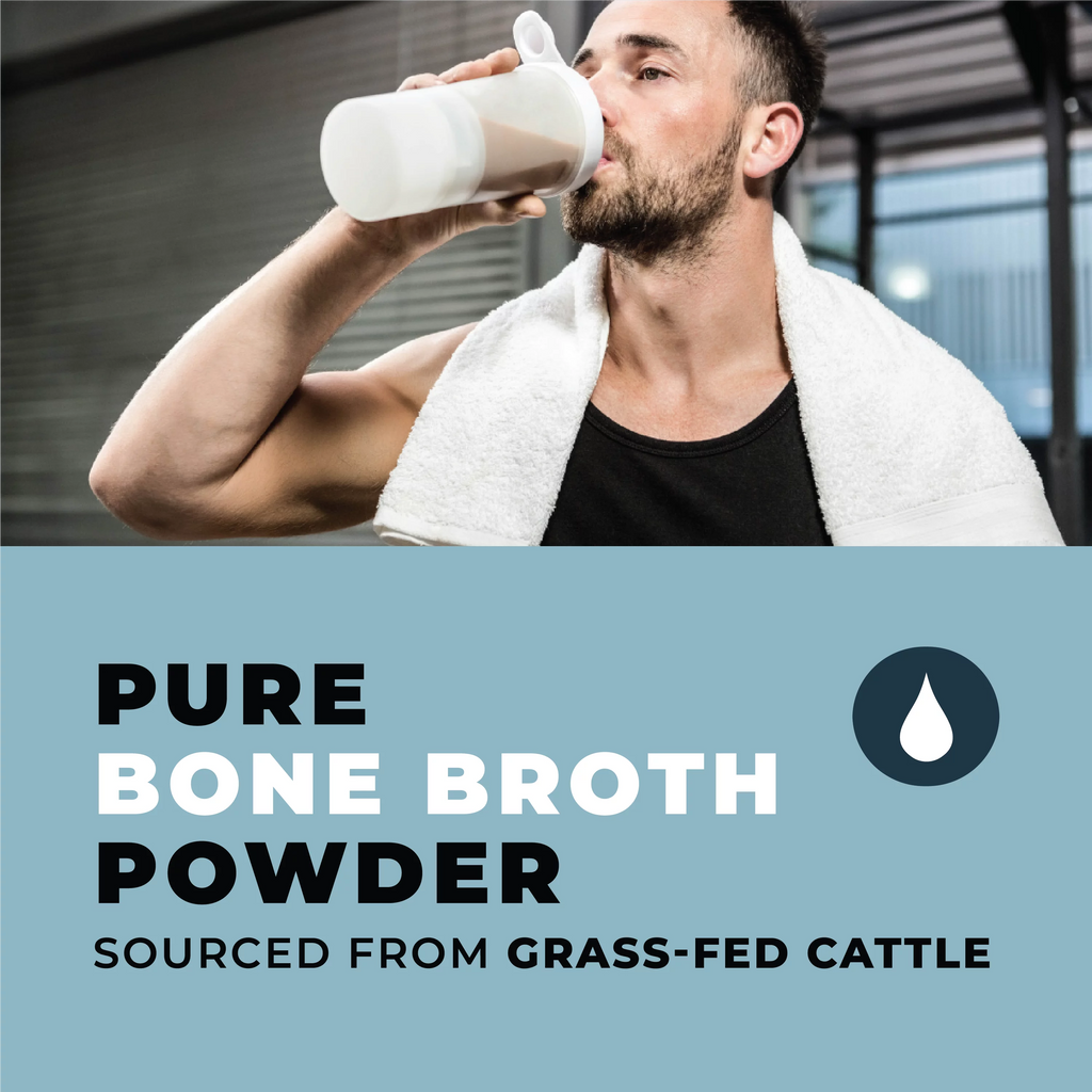 Keto Bone Broth Powder with Collagen, Unflavored, 42 Servings U1988