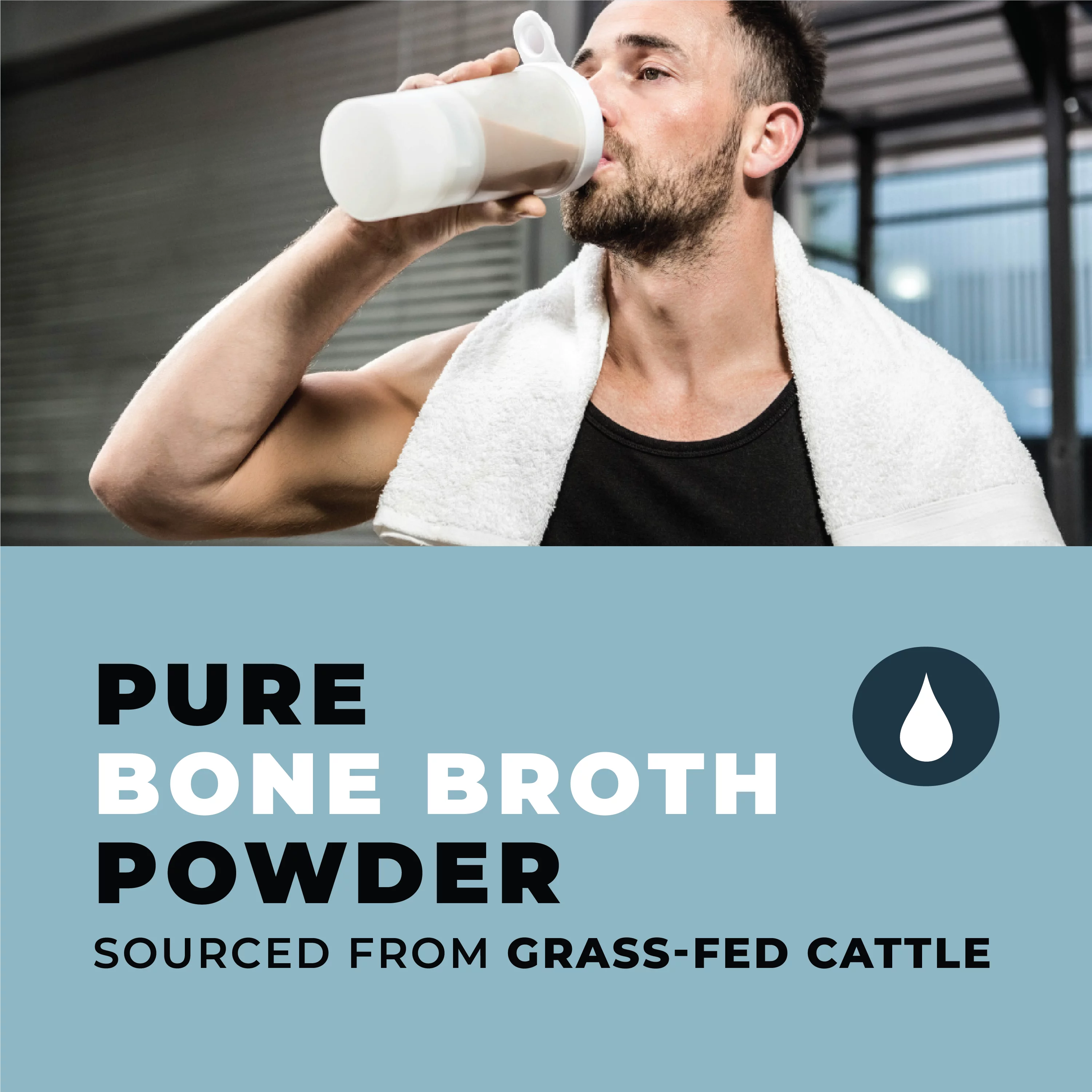 Keto Bone Broth Powder with Collagen, Unflavored, 42 Servings U1988