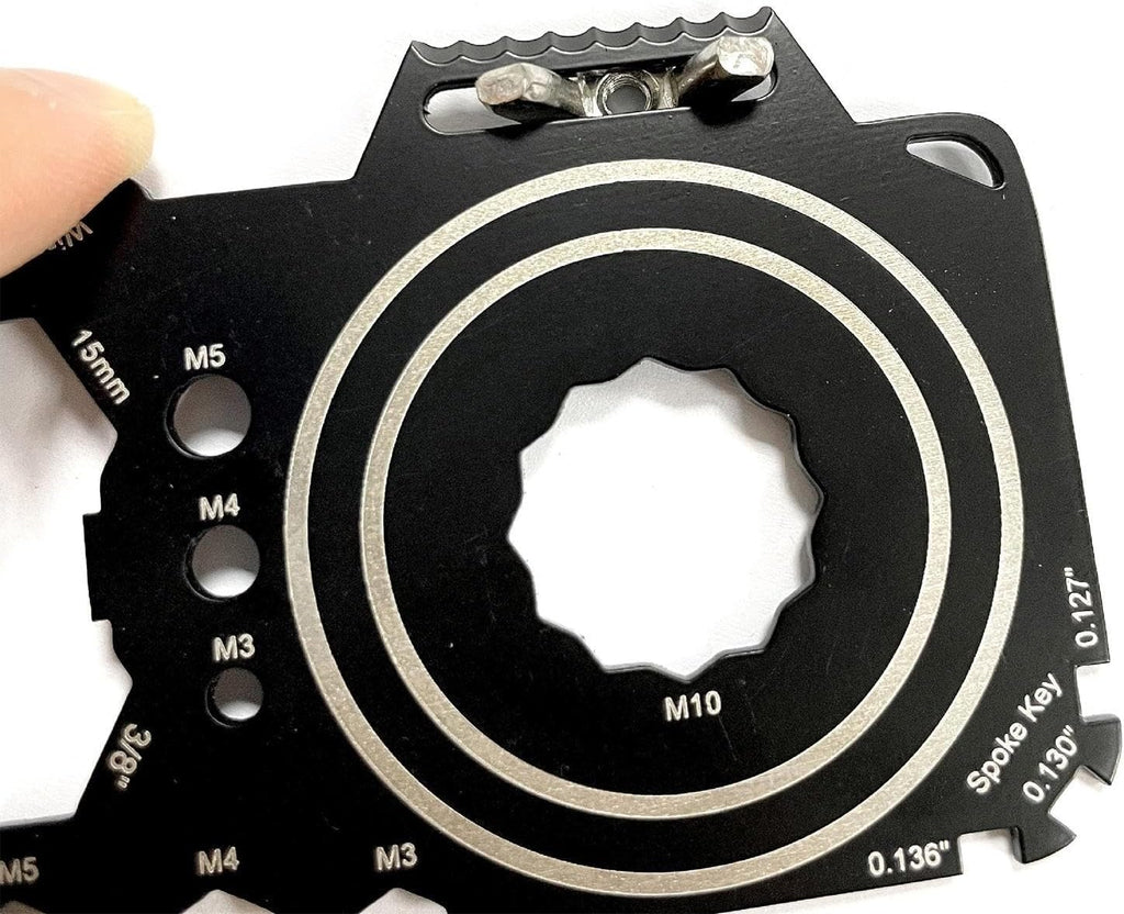 Survival Multitool Card, Pocket Tool for Outdoor Adventure D901