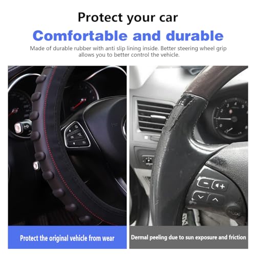Car Steering Wheel Cover, Elastic Stretch Grip, 14.5-15 Inch Universal W5172