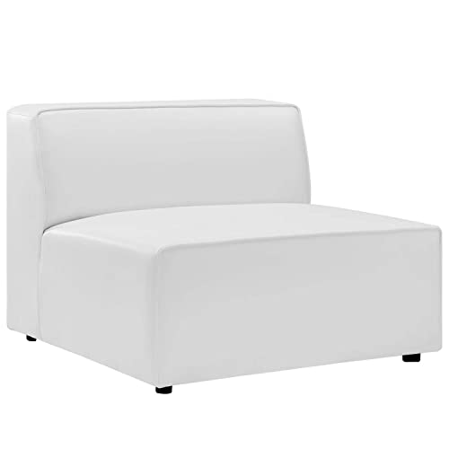 Vegan Leather 5-Piece Sectional Sofa, White P63544