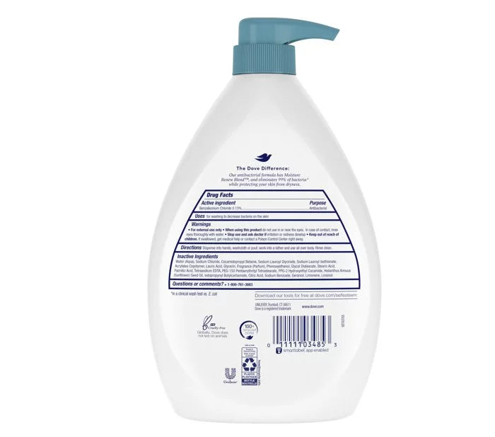 Antibacterial Liquid Body Wash, 34 oz X400