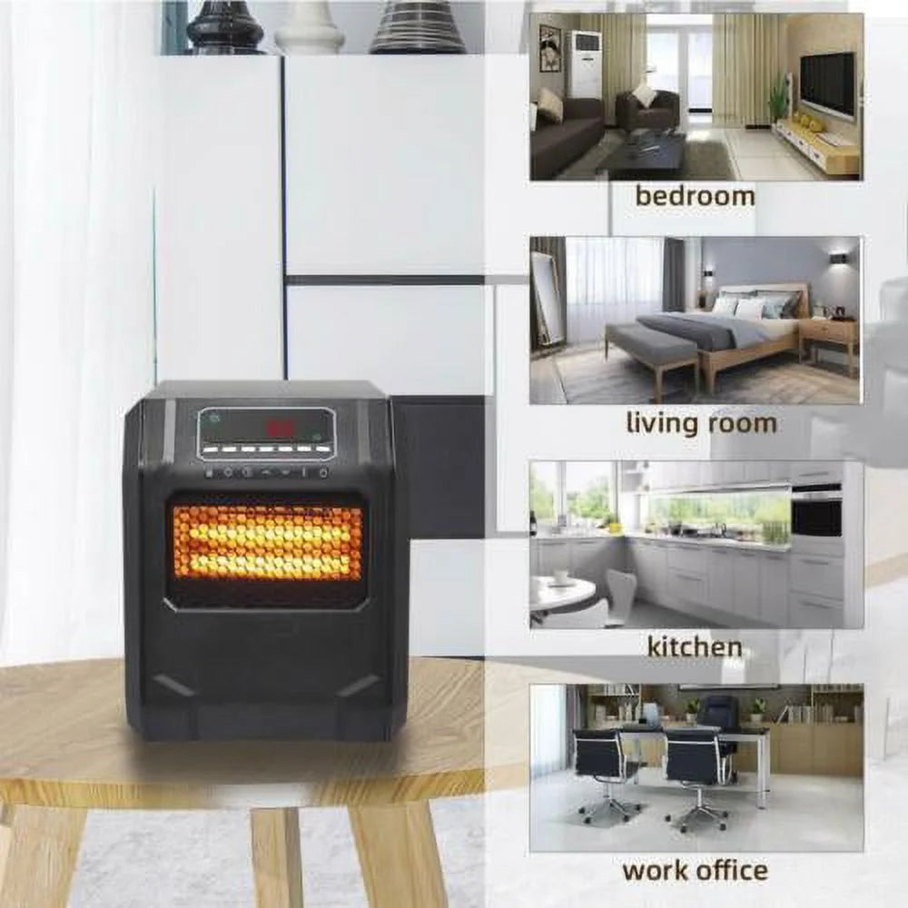 Portable Electric Infrared Space Heater with Remote J61549