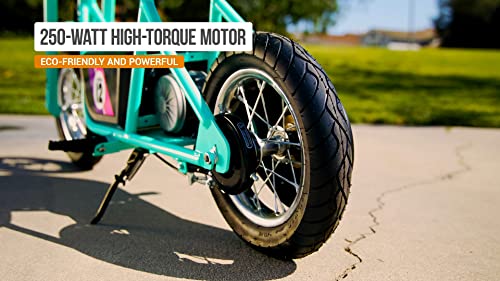 24V Electric Minibike with Retro Style, 12" Air-Filled Tires Z9951