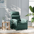Recliner Chair Dark Green Fabric,Comfortable Recliner Chair with Manual Adjustment and Cozy Fabric Upholstery for Relaxation Living Room Armchairs, Recliners & Sleeper Chairs