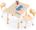 Kids table and chairs, Toddler table and chairs, Kids table( 2 chairs ), Kids table and chair set, Kids table and chair set 5-8 year old, Toddler table and chair set with 8 leg covers +12 color pens