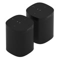 Two Room Set with all-new Sonos One - Smart Speaker with Alexa voice control built-In. Compact size with incredible sound for any room. (Black)