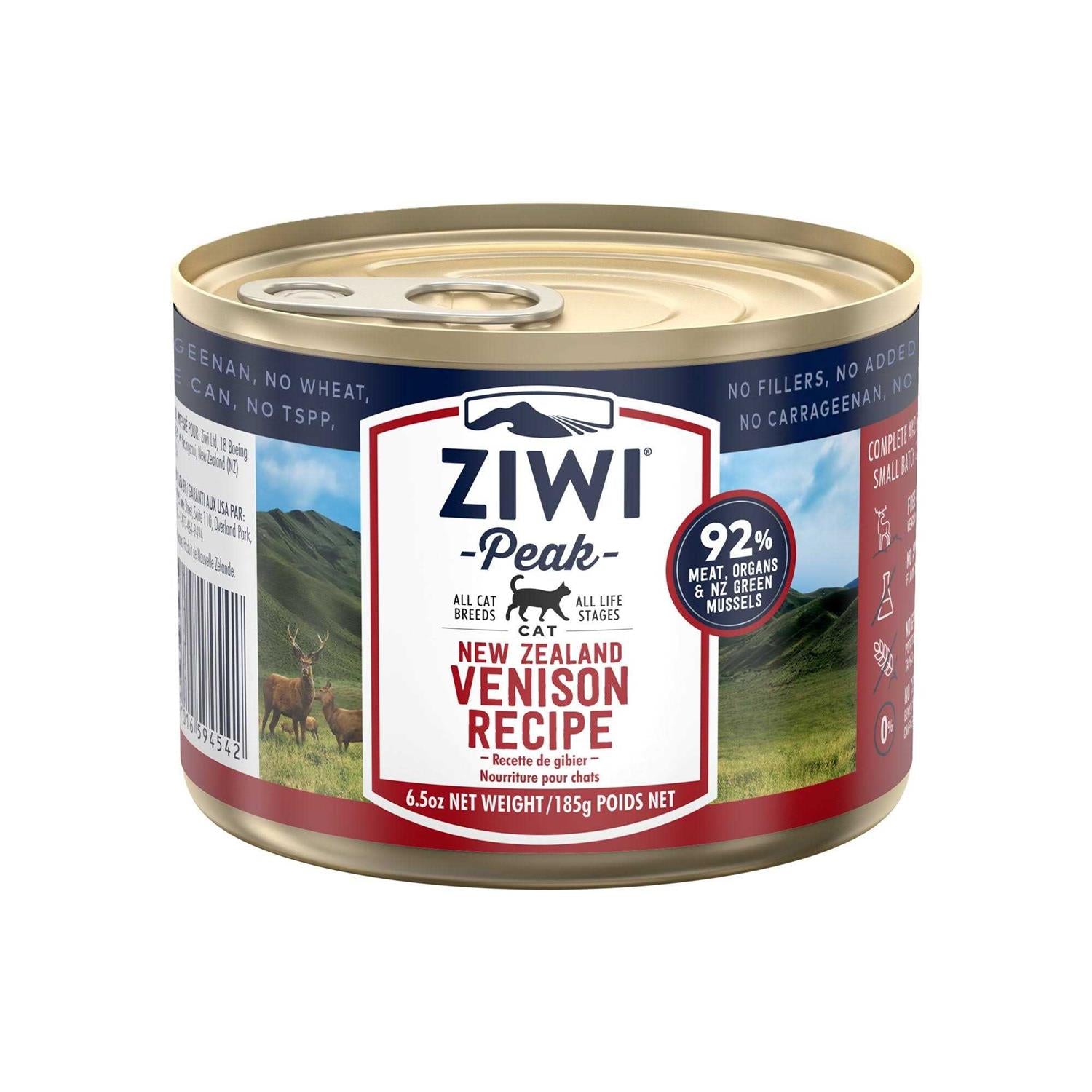 Ziwi Peak Venison Recipe Canned Cat Food 6.5-oz Case of 12 - Pet Supplies online store